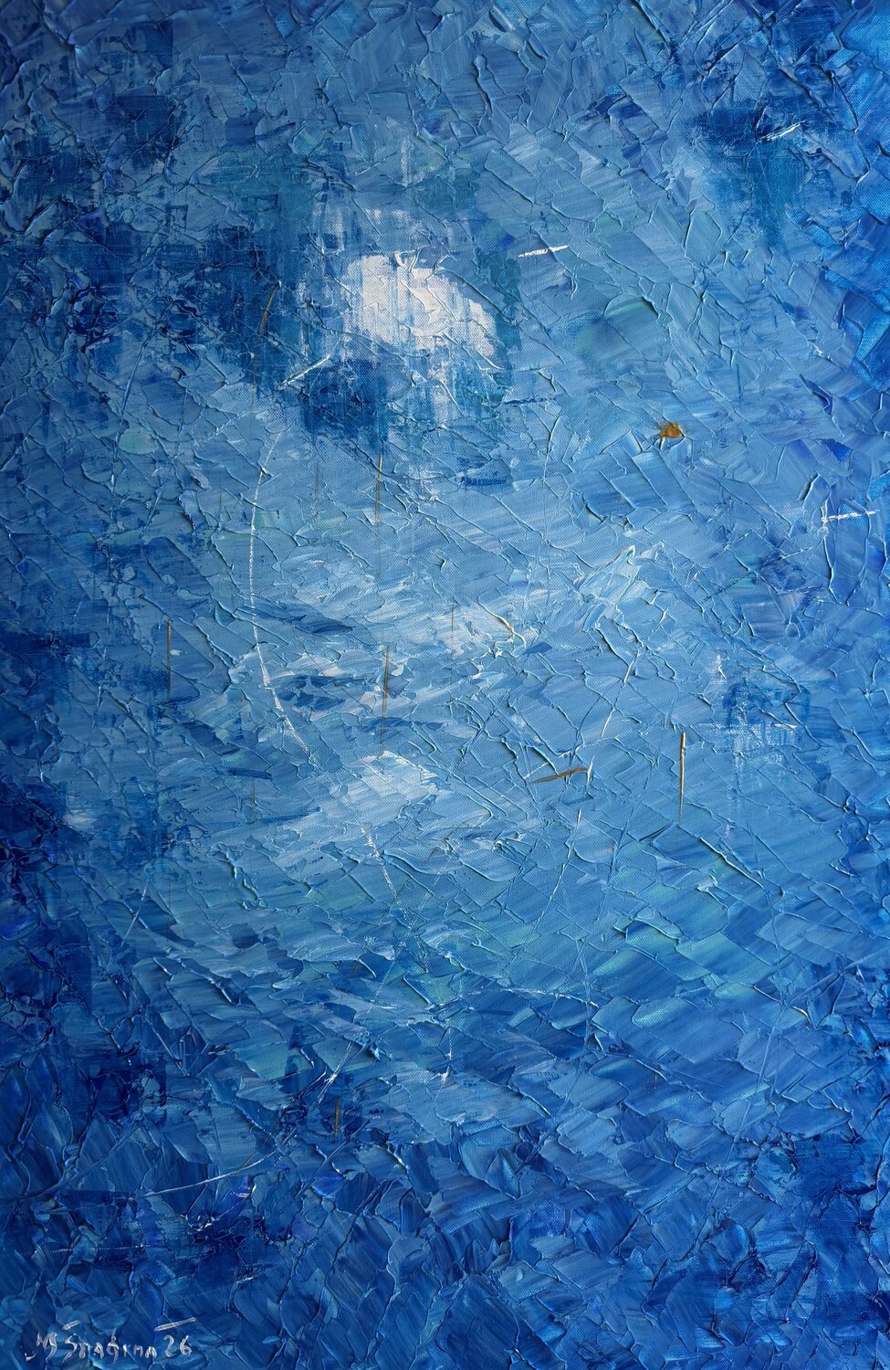 “Silencio Azul” Miroslav Spadrna Original painting for sale