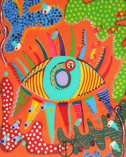 Eye of the Beholder de Carolina Caicedo, Pintura a la venta en Singulart