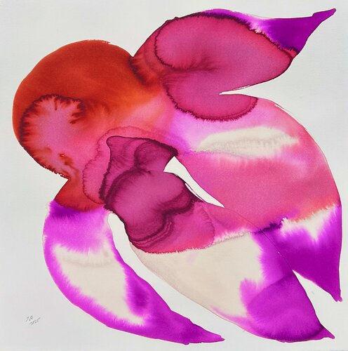 2. Bloom Portrait II: Folding Into Itself von Ina Schuppe Koistinen, Malerei kaufen auf Singulart