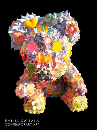 BOBI TEDDY BEAR SCULPTURE #340 van Emilia Switala, Beeldhouwwerk te koop op Singulart