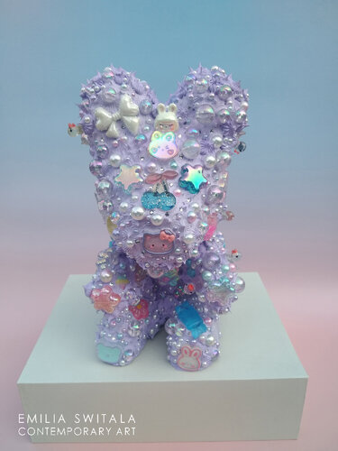 APUM APUM TEDDY BEAR SCULPTURE #418 di Emilia Switala, Scultura in vendita su Singulart