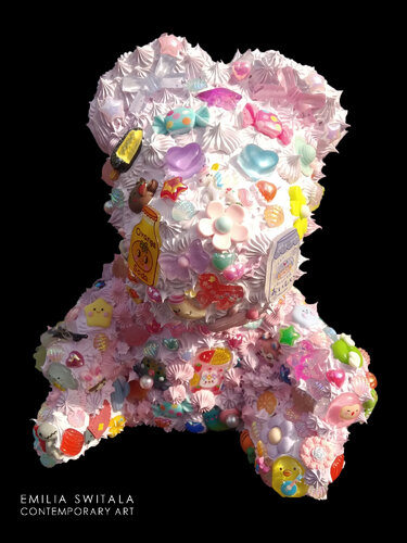PERYTITI TEDDY BEAR SCULPTURE #351 by Emilia Switala, 조각 for Sale on Singulart