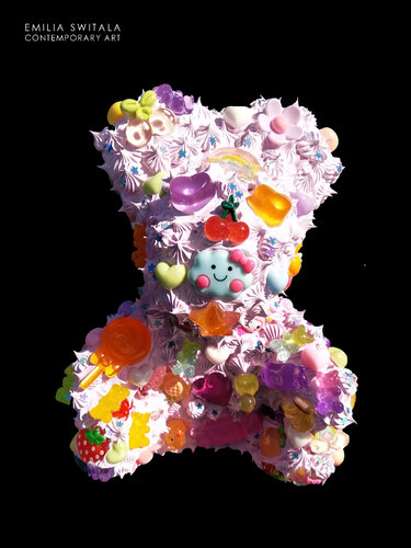 PAPASIAM TEDDY BEAR SCULPTURE #375 de Emilia Switala, Escultura a la venta en Singulart