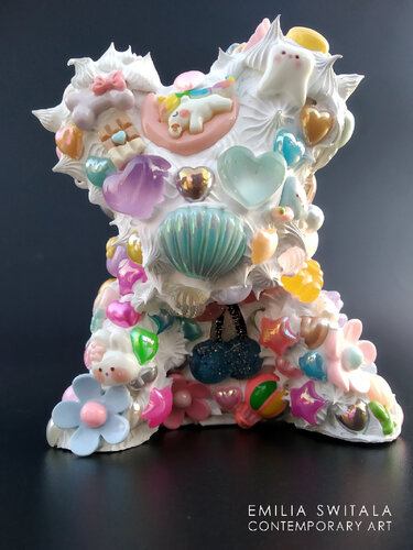 ROOKI TEDDY BEAR SCULPTURE #388 by Emilia Switala, Sculpture for Sale on Singulart