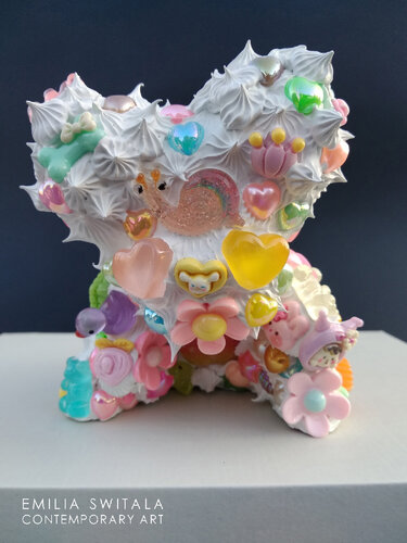 RUGI TEDDY BEAR SCULPTURE #389 von Emilia Switala, Skulptur kaufen auf Singulart