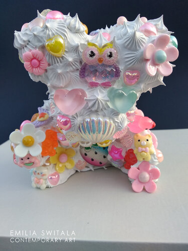 GEORGE TEDDY BEAR SCULPTURE #390 de Emilia Switala, Escultura a la venta en Singulart