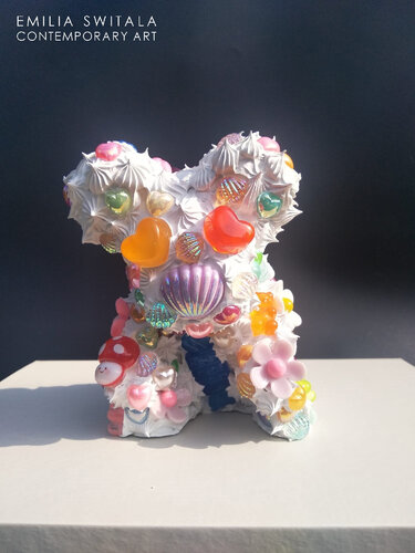 RICHARD TEDDY BEAR SCULPTURE #381 de Emilia Switala, Escultura a la venta en Singulart