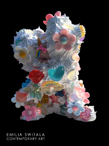 FELIZ DE LA VIDA TEDDY BEAR SCULPTURE #382 by Emilia Switala, Sculpture for Sale on Singulart