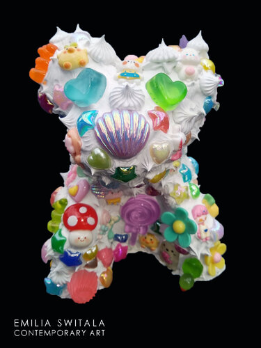 SIUFKA TEDDY BEAR SCULPTURE #386 by Emilia Switala, Sculpture for Sale on Singulart