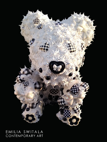 MAYASIA TEDDY BEAR SCULPTURE #402 by Emilia Switala, Sculpture for Sale on Singulart