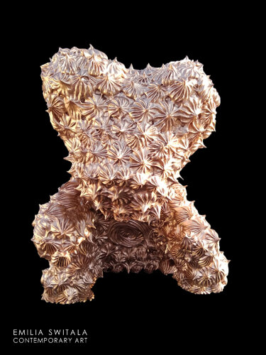 AGUU TEDDY BEAR SCULPTURE #403 by Emilia Switala, Sculpture for Sale on Singulart