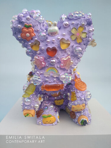 ROCKY II TEDDY BEAR SCULPTURE #419 by Emilia Switala, Sculpture for Sale on Singulart