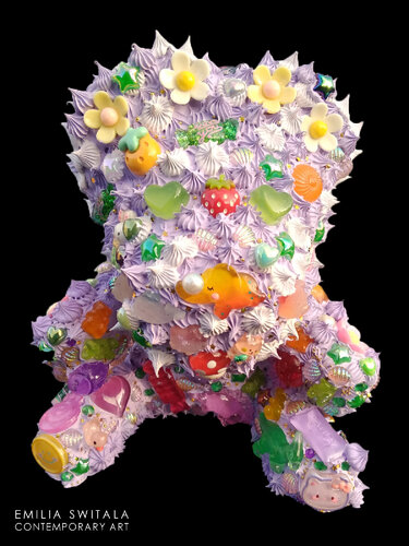 BOOBKA TEDDY BEAR SCULPTURE #376 di Emilia Switala, Scultura in vendita su Singulart