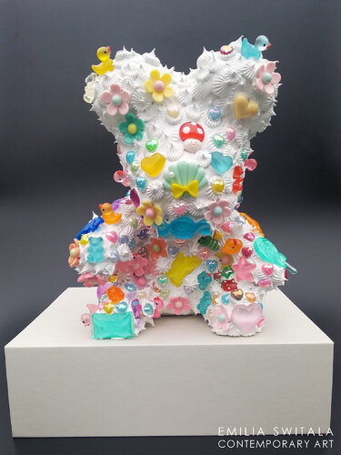 DILY DILY TEDDY BEAR SCULPTURE #377 by Emilia Switala, Sculpture for Sale on Singulart