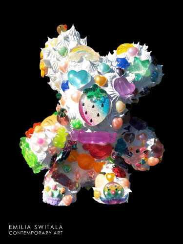 AIDEYA TEDDY BEAR SCULPTURE #380 par Emilia Switala, Sculpture en vente sur Singulart
