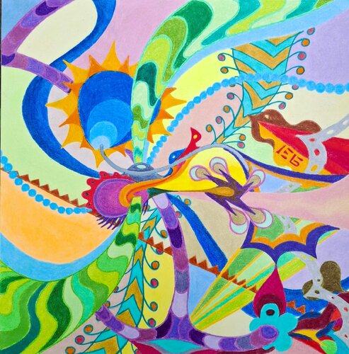 Vielschichtigkeit des Lebens by Bernd Pfaffeneder, Work on Paper for Sale on Singulart