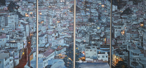 Urban Reflection HOPE I (Favela) di Youngsook Park, Pittura in vendita su Singulart