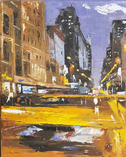 Urban Reflections-New York, New York II-8x10in di Youngsook Park, Pittura in vendita su Singulart