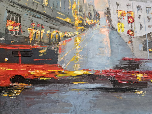 Urban Reflection New York II par Youngsook Park, Peinture en vente sur Singulart