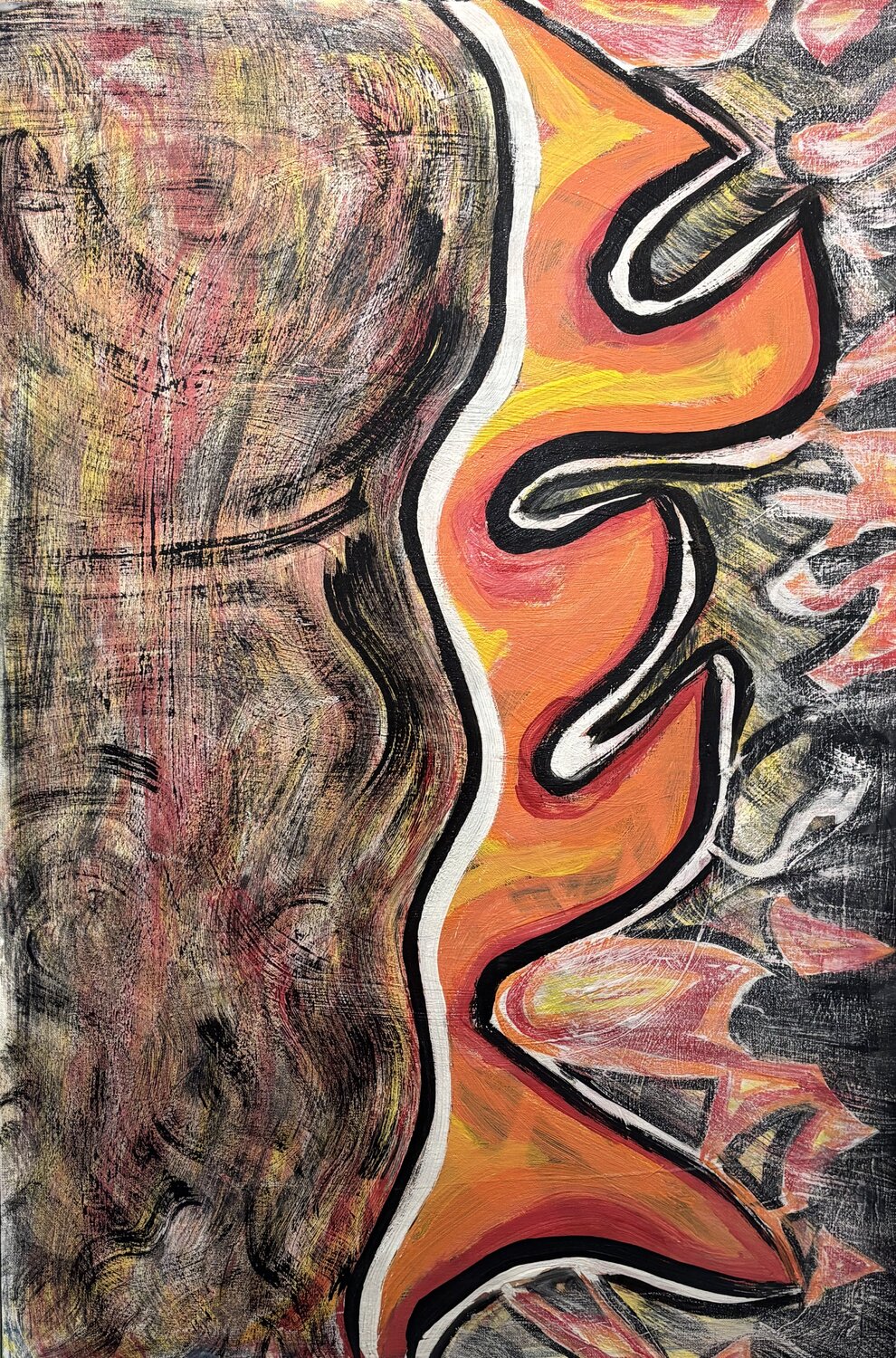 Burning Ambition. Kristopher James Bess Dipinto originale in vendita