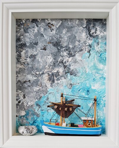 Barche e Pietre 2 par Elena Uvarova, Peinture en vente sur Singulart