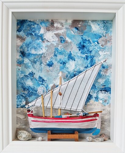 Barche e Pietre 4 par Elena Uvarova, Peinture en vente sur Singulart