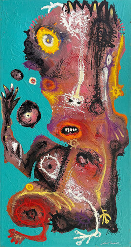Le Jongleur (huge original painting on canvas) di Laurent Proneur, Pittura in vendita su Singulart