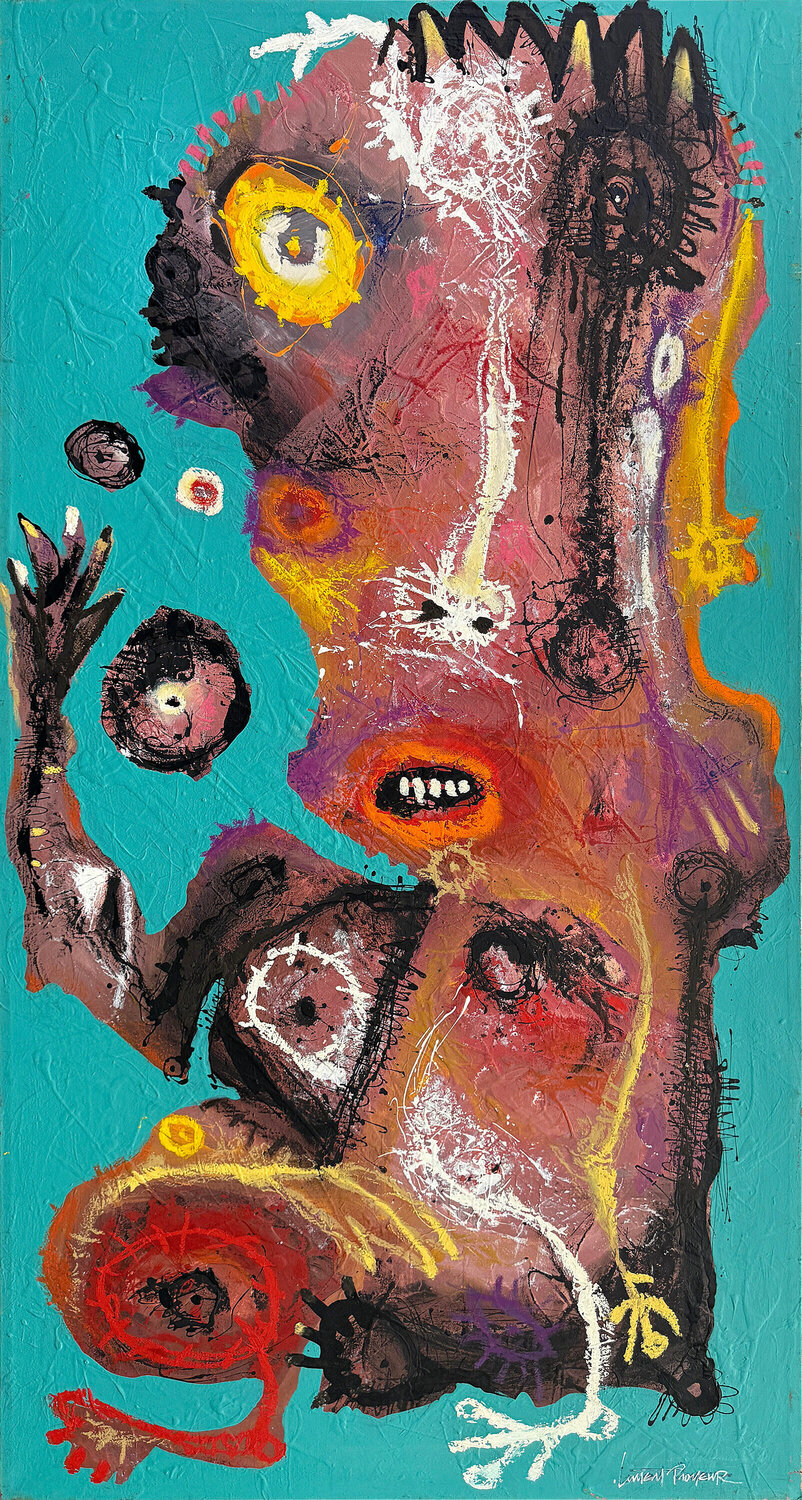 Le Jongleur (huge original painting on canvas) Laurent Proneur Originalgemälde zu verkaufen