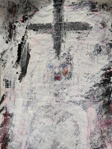 「Erased Prayer / 消された祈り」 di MASANOBU ODA, Pittura in vendita su Singulart