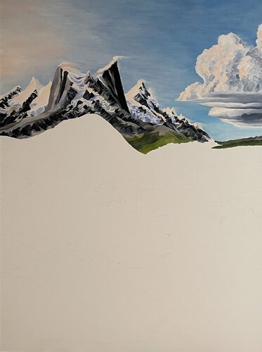 Dawn Over the Valley by Jerry Gu, Painting for Sale on Singulart