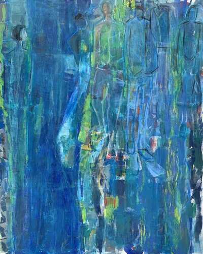 Il triangolo verde delle acque sotterranee by Hans Jørgen Henriksen, 회화 for Sale on Singulart