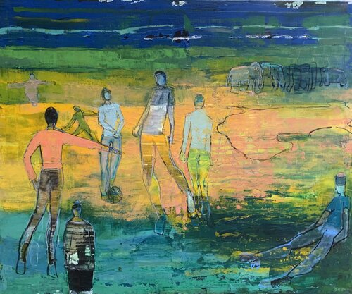 The community by Hans Jørgen Henriksen, 회화 for Sale on Singulart
