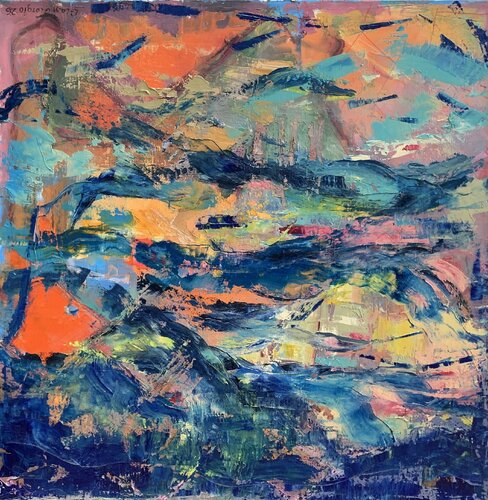 Oceanic feeling van Hans Jørgen Henriksen, Schilderij te koop op Singulart