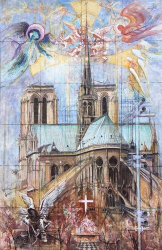 ANGES ET ARCHANGES von JEAN DAUDIGNAC, Malerei kaufen auf Singulart