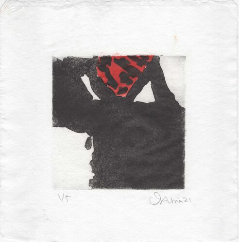 Cielo Negro, Tierra Roja No3 par Juanjo Ortubia, Œuvre sur papier en vente sur Singulart
