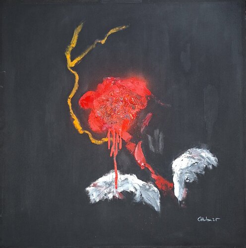 Las Flores Van al Cielo Número 1 par Juanjo Ortubia, Œuvre sur papier en vente sur Singulart