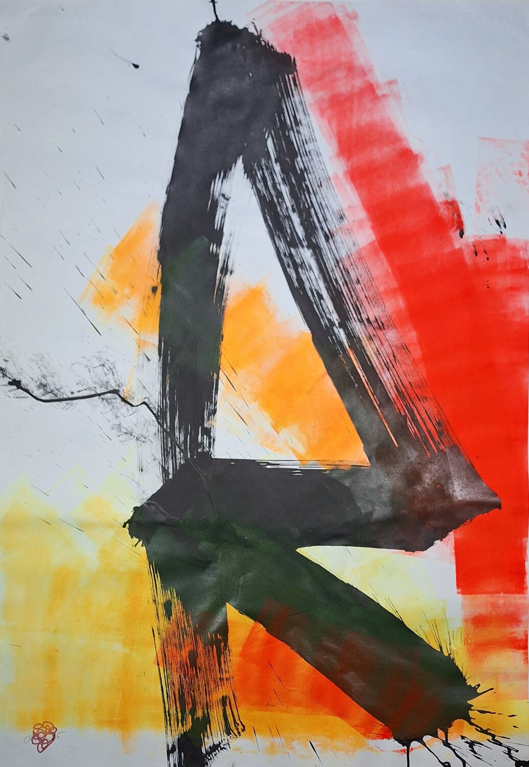 El color tiene hambre Big Paper II Juanjo Ortubia Werk auf Papier zu verkaufen