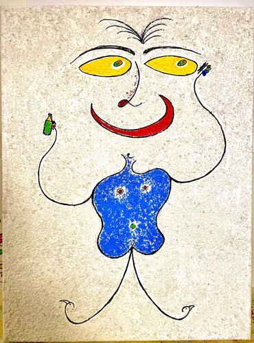 Happy Blue by Casper Bruun, 油畫 for Sale on Singulart