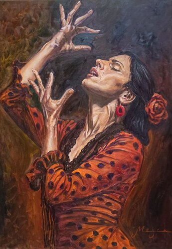 Al cielo con el alma en las manos. de Salvador José Megias Carmona, Pintura a la venta en Singulart