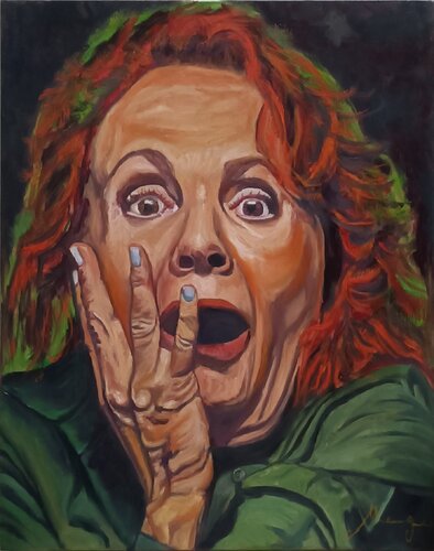 ACTRIZ ATÓNITA. by Salvador José Megias Carmona, Painting for Sale on Singulart