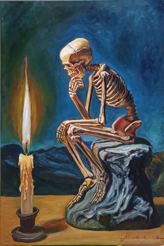 PENSADOR ETERNO. by Salvador José Megias Carmona, Painting for Sale on Singulart