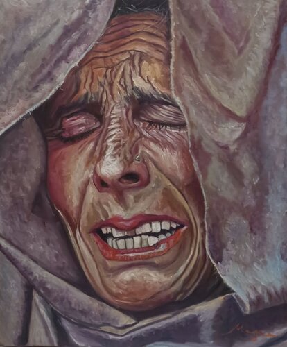 DOLOR CONTENIDO. de Salvador José Megias Carmona, Pintura a la venta en Singulart