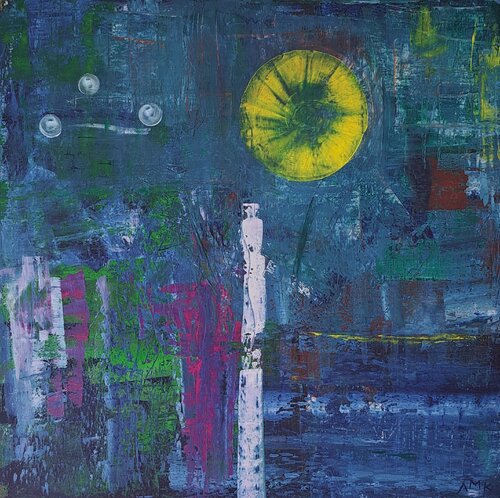 L'éclat de soleil "Mimosa I" de Anna Margaretha Kauss-Zemp, Pintura a la venta en Singulart