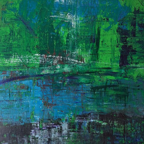 An einem Teich de Anna Margaretha Kauss-Zemp, Pintura a la venta en Singulart