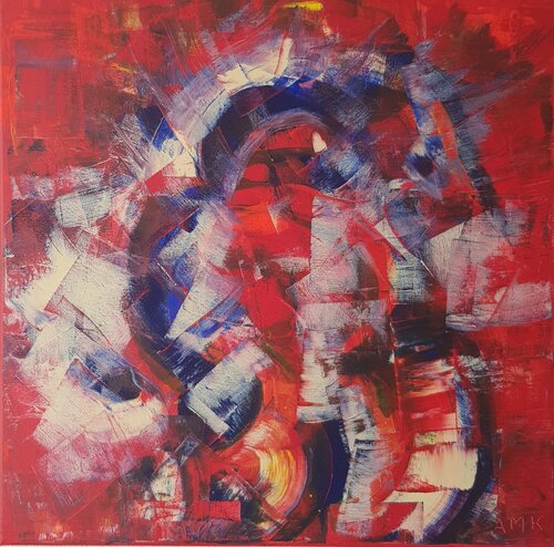 Reflex vitrail by Anna Margaretha Kauss-Zemp, Painting for Sale on Singulart