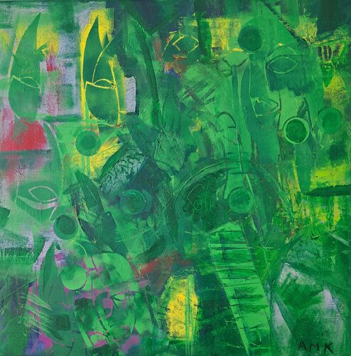 Verdant Light by Anna Margaretha Kauss-Zemp, Painting for Sale on Singulart