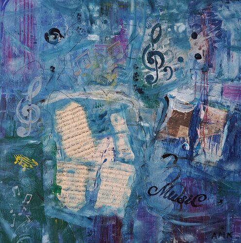 Music di Anna Margaretha Kauss-Zemp, Pittura in vendita su Singulart