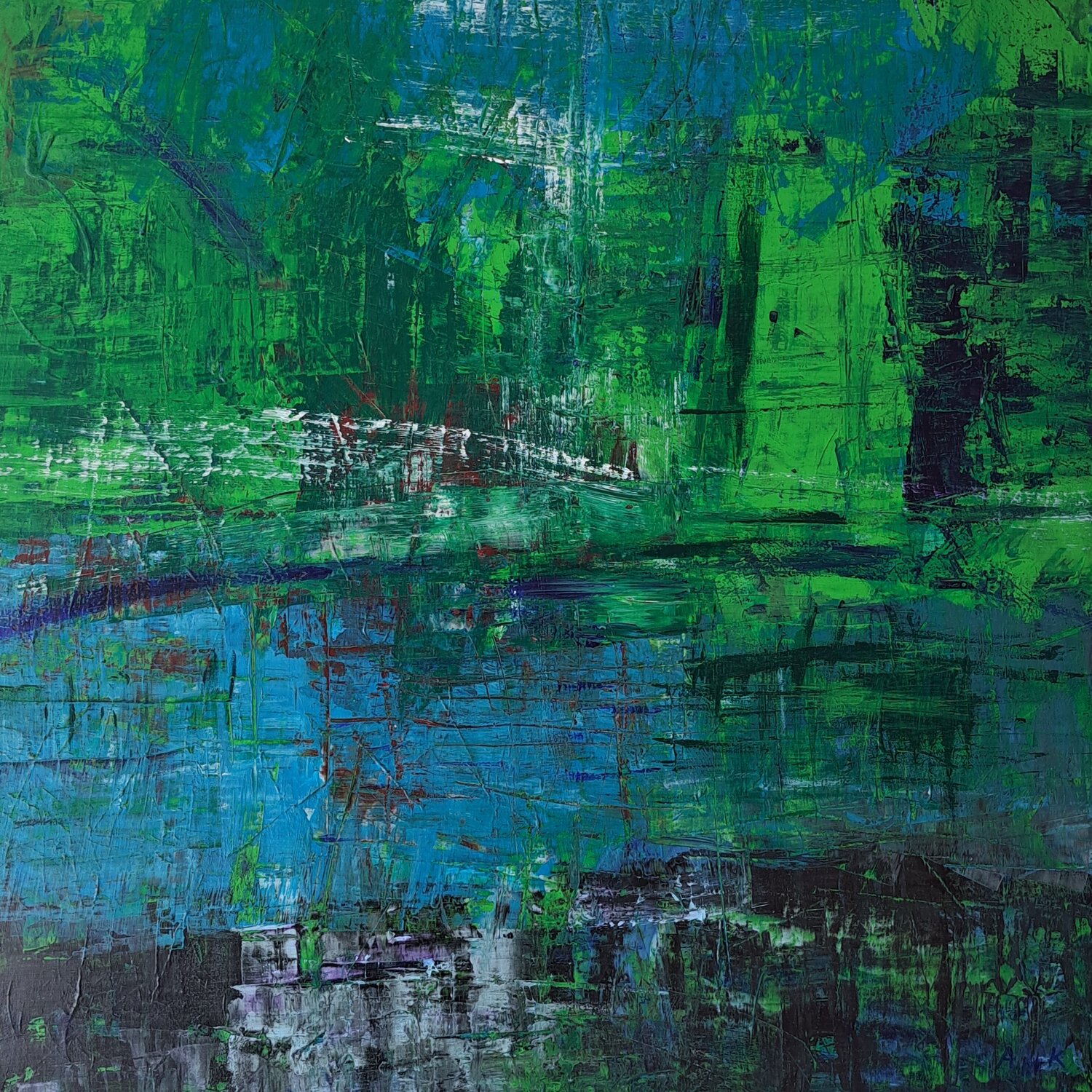 An einem Teich Anna Margaretha Kauss-Zemp