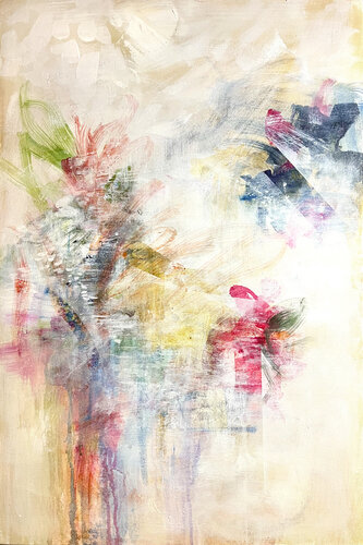 Breeze Through the Curtains by Monique Robidoux Art & Design, 회화 for Sale on Singulart