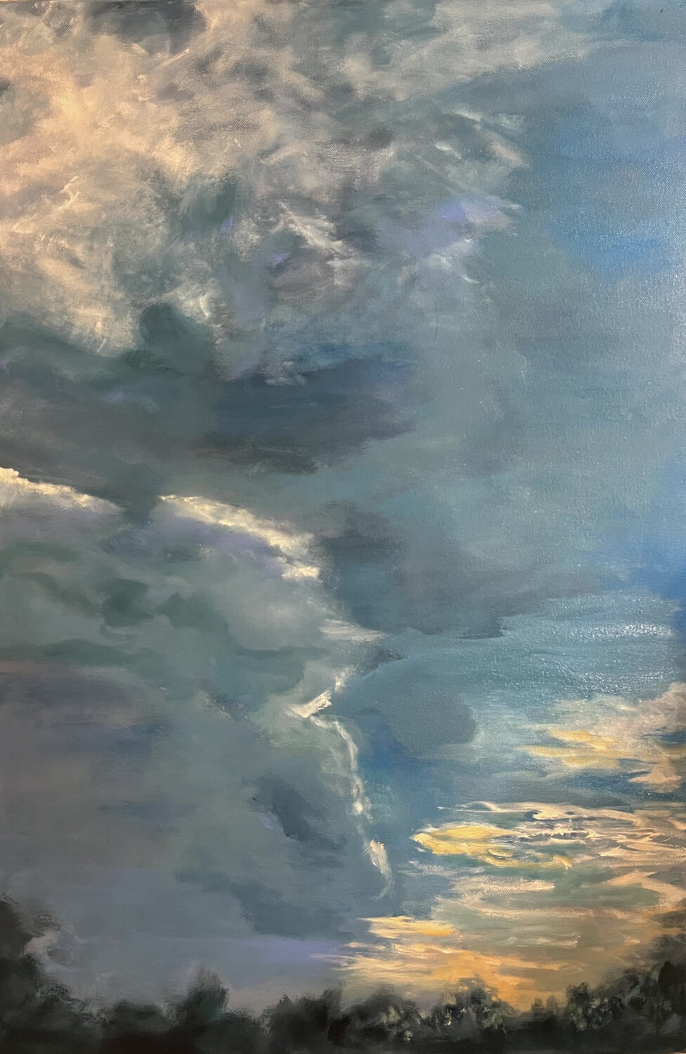 Baseball Skies Monique Robidoux Art & Design